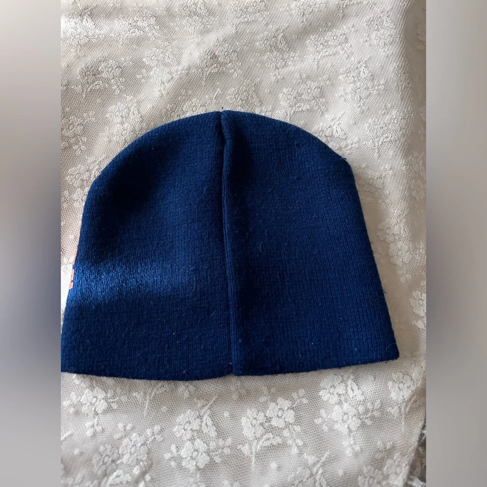 Nickelodeon Dark Blue Sponge Bob Knit Hat Youth Size